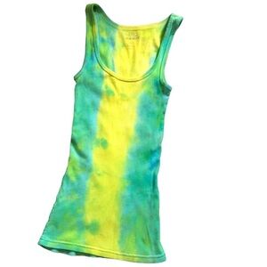 tie dye tank handmade S🔵